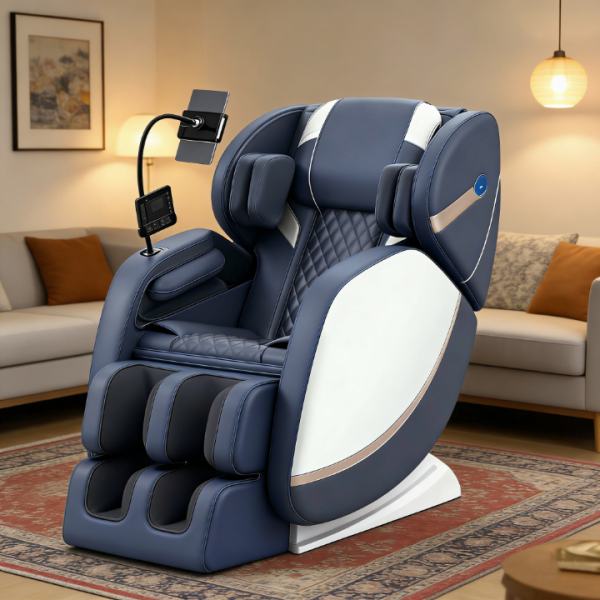 F FURNIMAT Family-Sized Massage Chair with Adjustable Modes & Easy Operation